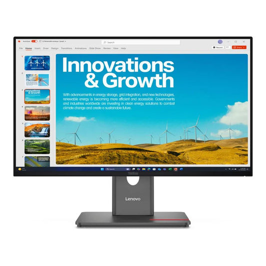 Lenovo ThinkVision P24QD-40 | 23.8″ QHD IPS Monitor | USB-C 140W PD | RJ-45 | DP Out | Pro Ergonomic Stand | 3-Year Warranty