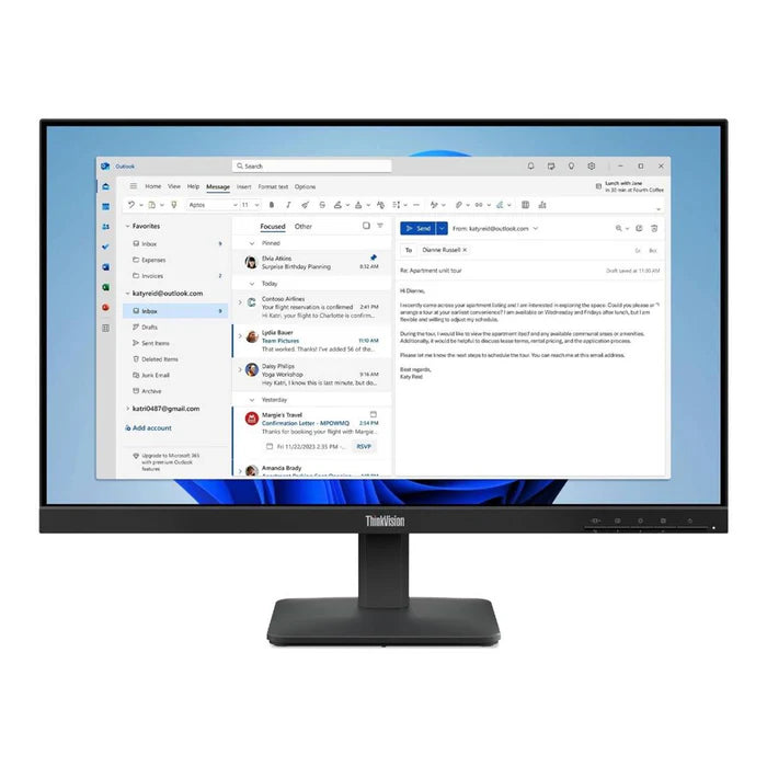 Lenovo ThinkVision S24-4e | 23.8″ FHD Monitor | HDMI & VGA | 3-Year Warranty