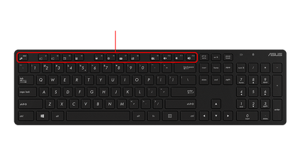ASUS W5000 Wireless Keyboard & Mouse Set | Black | 2.4GHz Wireless