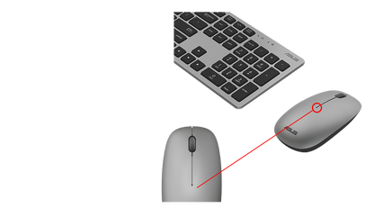 ASUS W5000 Wireless Keyboard & Mouse Set | Black | 2.4GHz Wireless