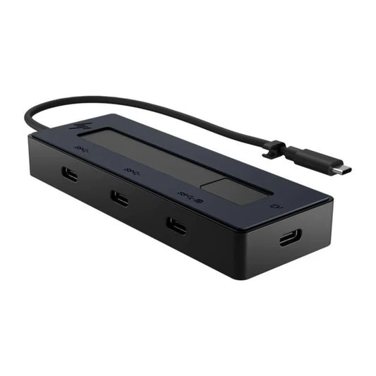 HP 4K USB-C Multiport Hub | 4K Display Support | USB-A & USB-C Expansion | Portable Connectivity