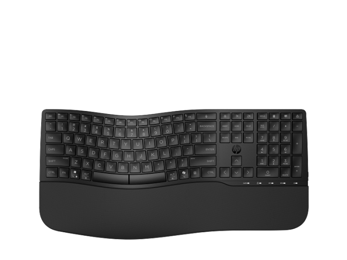HP 685 Comfort Dual-Mode Keyboard | Wireless & Bluetooth | Ergonomic Business Keyboard