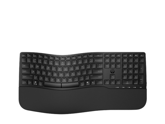HP 685 Comfort Dual-Mode Keyboard | Wireless & Bluetooth | Ergonomic Business Keyboard
