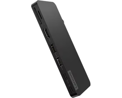 Lenovo USB-C Slim Travel Dock | Multi-Port USB-C Hub | 4X11N40212