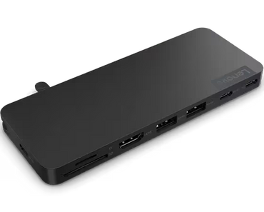 Lenovo USB-C Slim Travel Dock | Multi-Port USB-C Hub | 4X11N40212