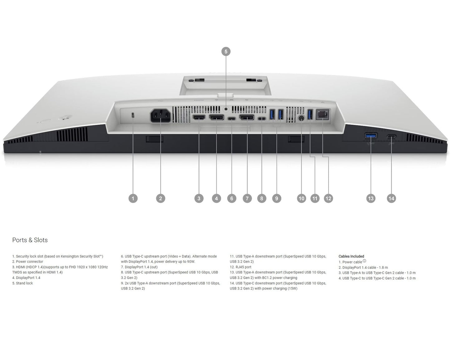 Dell U2424HE - 60.47cm (23.8") (1920x1080) FHD InfinityEdge IPS LED USB-C Hub Monitor