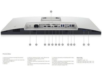 Dell U2424HE - 60.47cm (23.8") (1920x1080) FHD InfinityEdge IPS LED USB-C Hub Monitor