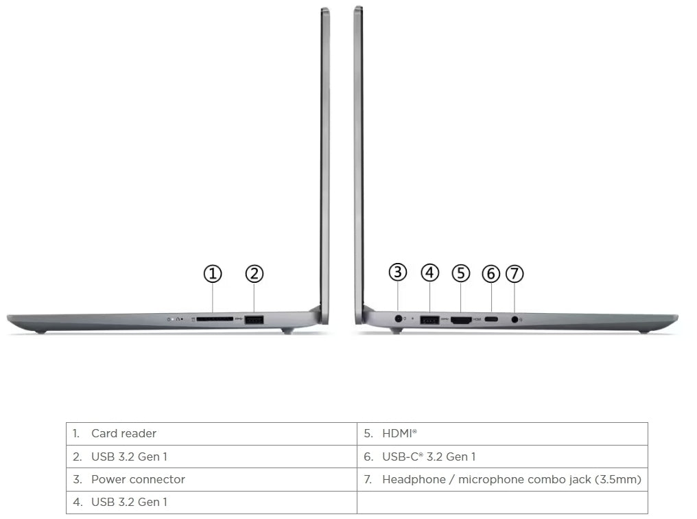 Lenovo IdeaPad Slim 15.6 inch Core i7-13620H 16GB/512GB W11H 1 Year Carry-in Luna Grey